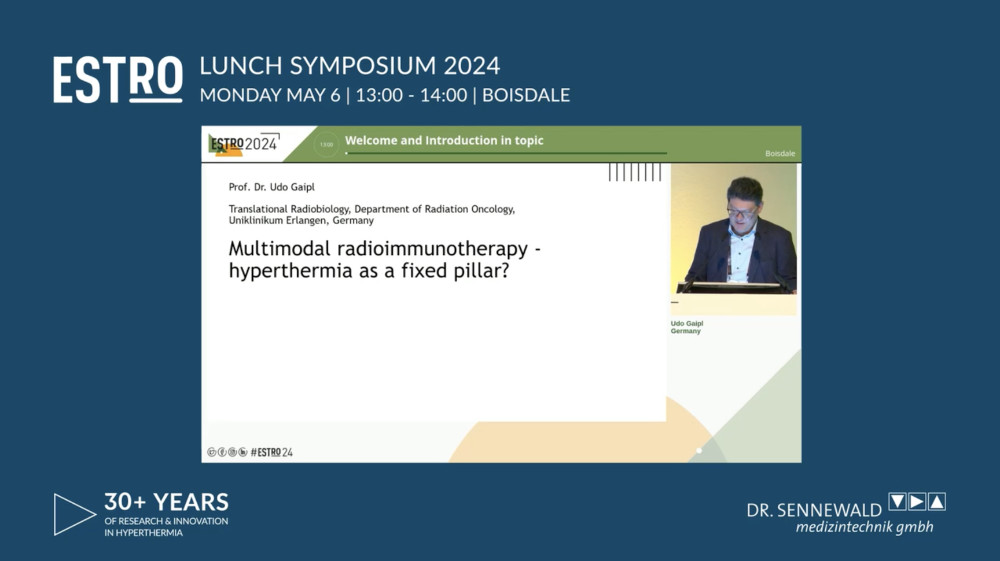 ESTRO 2024 Lunch Symposium: Udo Gaipl