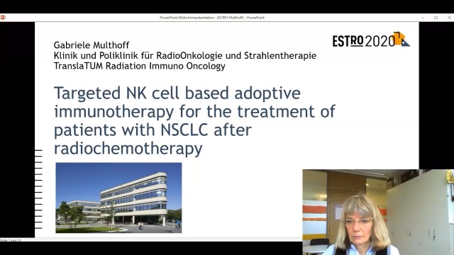 Targeted NK cell based adoptive immunotherapy for the treatment with NSCLC after radiochemotherapy